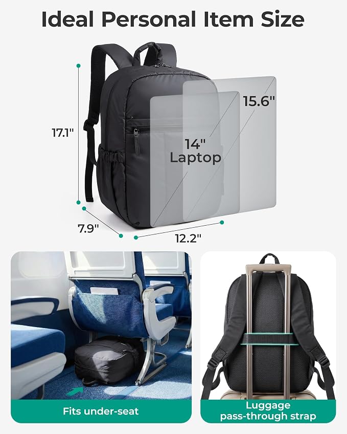 BAGSMART Backpack for Women, Travel Backpack - Image 2