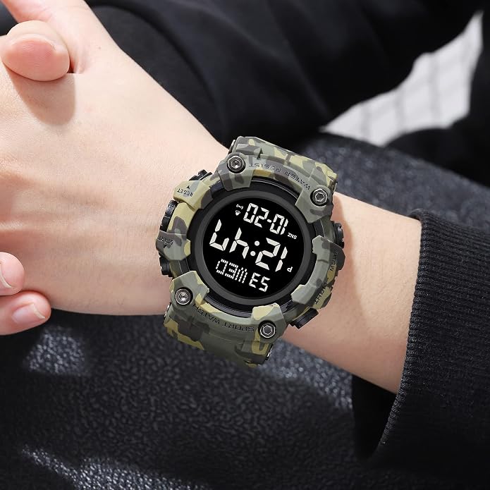 FANMIS Mens Military Multifunction Digital LED Watch Electronic Waterproof - Image 4