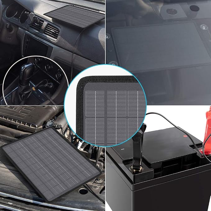 Renogy 10W Solar Trickle Charger Portable Battery Maintainer - Image 5