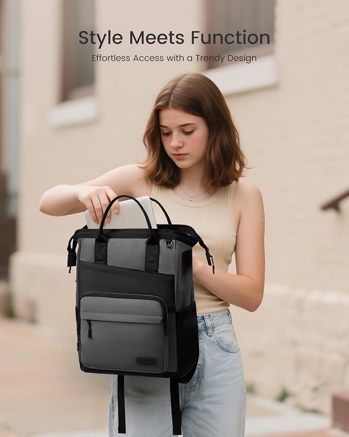 LOVEVOOK Laptop Backpack for Women, 17 Inch Travel Backpack for Work College - Image 2