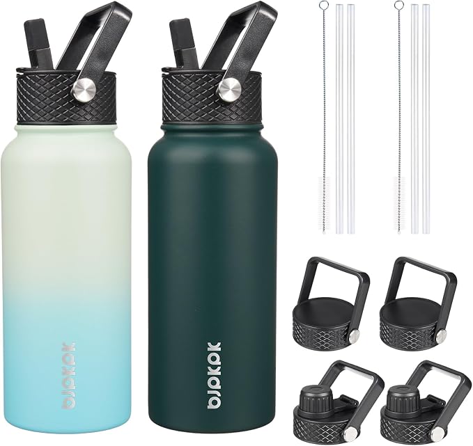 BJPKPK 2 Pack Insulated Water Bottles by BJPKPK