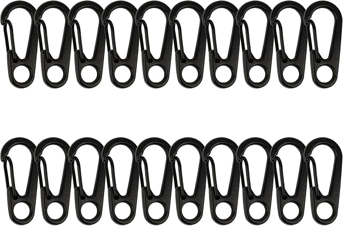 SWATOM Small Mini Carabiner Clip Tiny Spring Snap Hook Keychains Micro by SWATOM