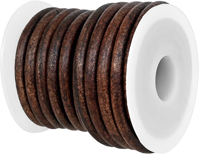 GENIQUE Real/Genuine Round Leather String Cord by GENIQUE