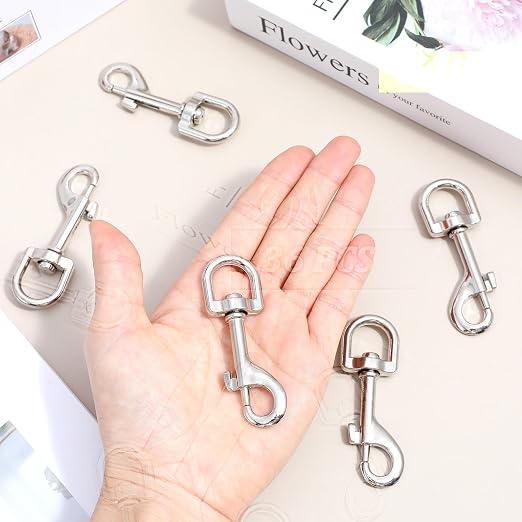 36 Pcs Swivel Snap Hooks, 2.76 Inch Heavy Duty Flag Clasp Single Ended Clip - Image 4