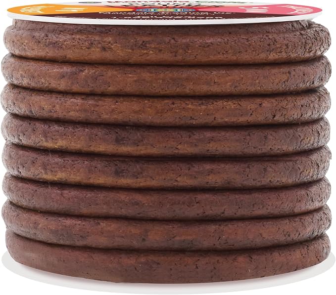 Mandala Crafts Round Genuine Distressed Brown Leather Cord - Image 2