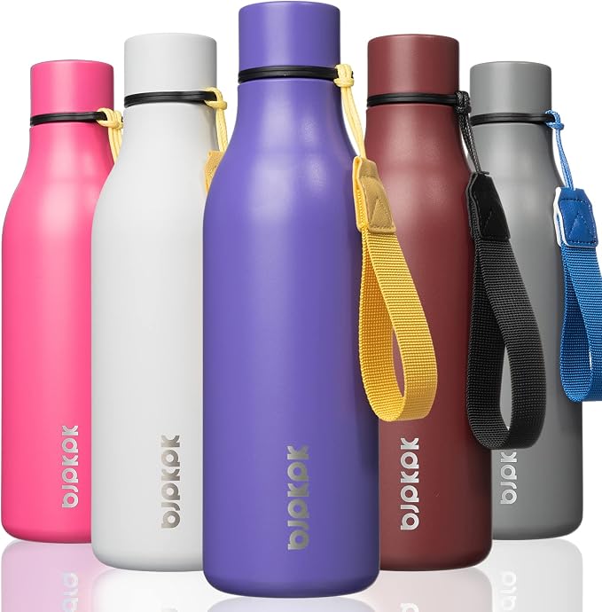 BJPKPK Insulated Water Bottles, 18 oz Stainless Steel Metal Water Bottle by BJPKPK