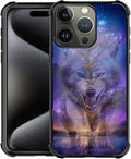 for iPhone 16 Pro Case, Wolves in The Woods Pattern Graphic Design Girl Boy by FKBRCL4U
