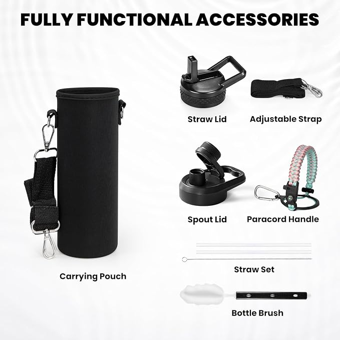 RAYMYLO Insulated Water Bottle 24oz, Triple Wall Vacuum Stainless Steel - Image 5