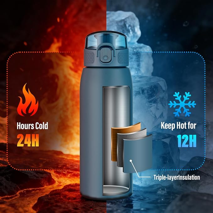Insulated Water Bottle 18 oz - Image 3