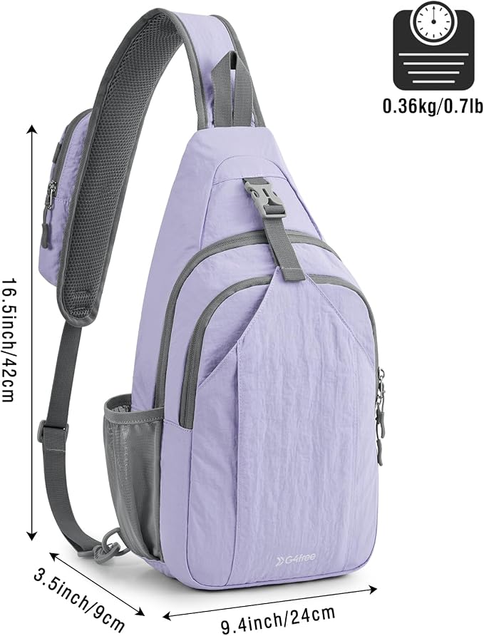 G4Free Sling Bag RFID Blocking Sling Backpack Crossbody Chest Bag Daypack - Image 3