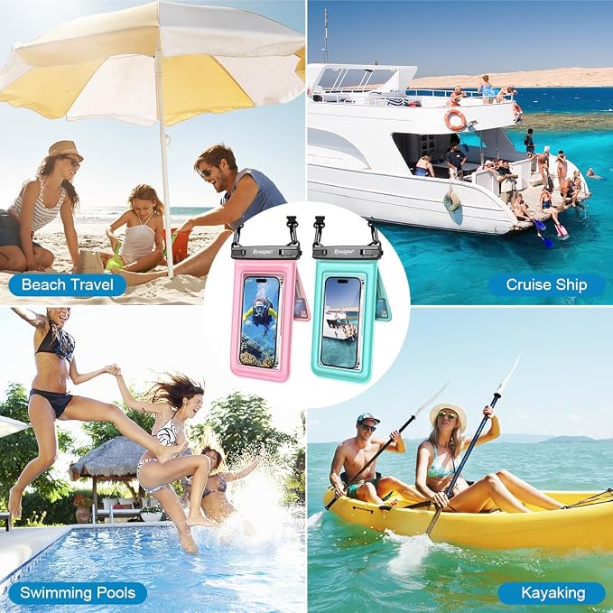 Waterproof Phone Pouch Floating 2 Pack, IPX8 Double Space Waterproof Phone Case - Image 7