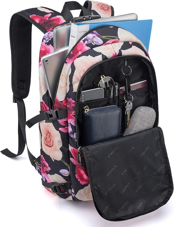 Tzowla Business Laptop Backpack Water Resistant Anti-Theft - Image 2
