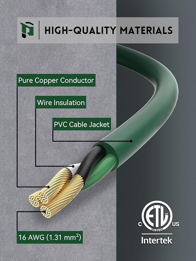 PLUGTUL 12FT Outdoor Extension Cord - Image 2