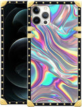 Compatible with iPhone 11 Pro Max Case, Holographic Abstract Iridescent by Unknown