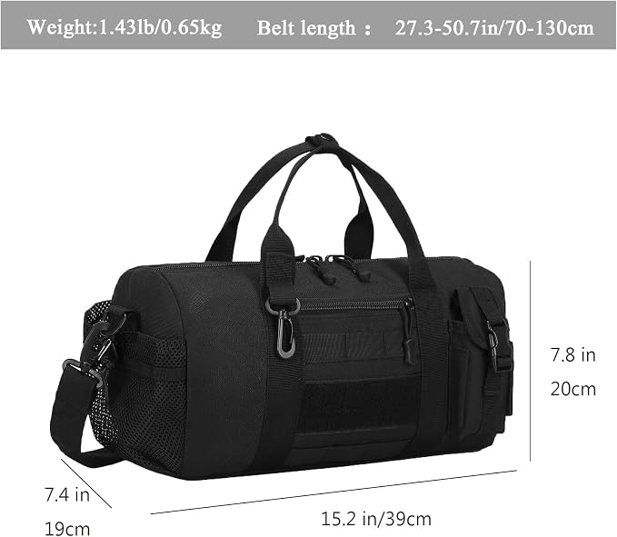 ArcEnCiel Small Tactical Duffle Bag Men Gym Pack Military Molle Shoulder Bags - Image 2