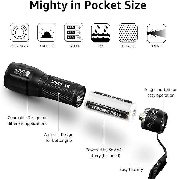 Lighting EVER LED Flashlights High Lumens, Small Flashlight, Waterproof - Image 7