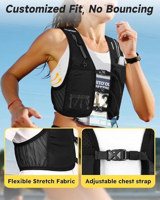 MOKURA Running Vest for Women Men, Lightweight Hydration Vest - Image 2