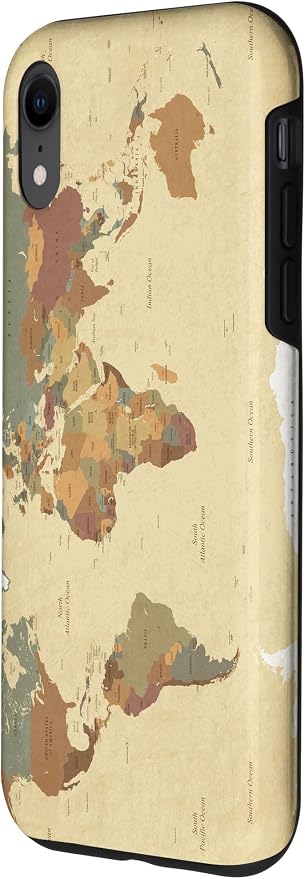Globe Map Smartphone Cell Cover Gift World Map Pattern Phone Case - Image 2