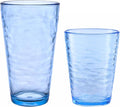 KLIFA- RIPPLE- 16 & 22.5 ounce, Acrylic Tumbler & Highball Drinking Glasses Cups by KLIFAHome