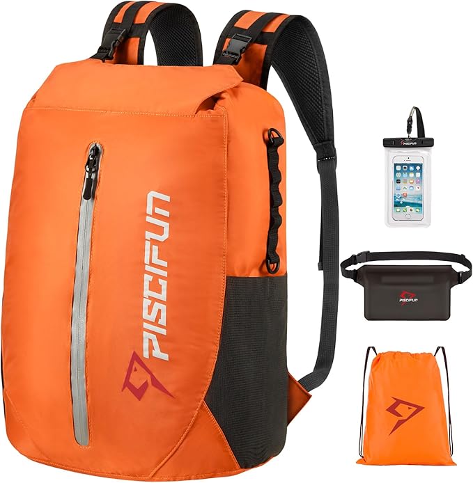 Piscifun Dry Bag Waterproof, Lightweight Dry Backpack Roll-Top Sealed by Piscifun