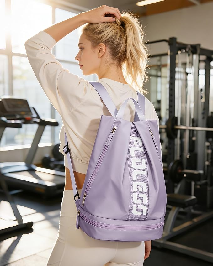 Gym Backpack for Women with Shoe Compartment, Sport Backpack Casual Daypack for - Image 7