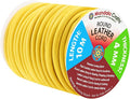 Mandala Crafts Round Genuine Yellow Leather Cord by MandalaCrafts