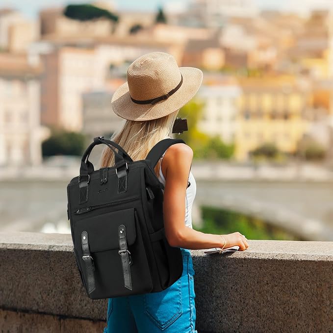 LOVEVOOK Laptop Backpack for Women Work Travel Commuter Backpack Business - Image 2
