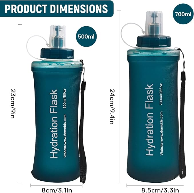 Soft Flask 700ML, TPU Collapsible Soft Water Bottle - Image 2