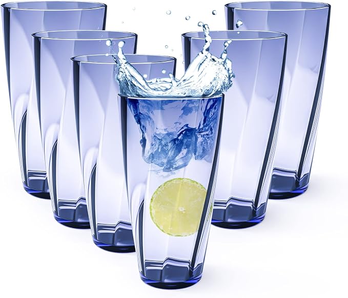 Unbreakable Plastic Cups Plastic Highball Drinking Glasses Tumbler, Large Water by Alaiselit