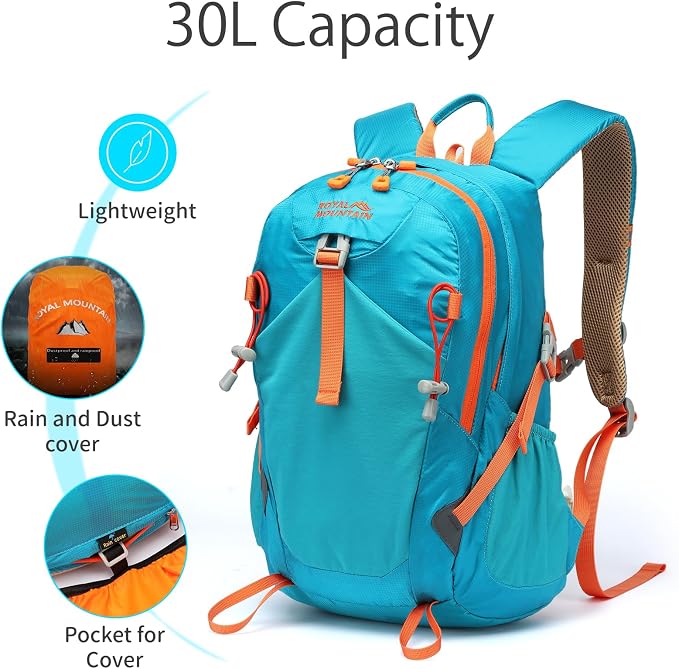 Hiking Backpack 30L Foldable Travel Daypack - Image 3
