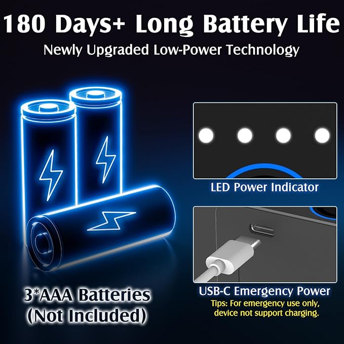 Smart Key Lock Box with Code, Dhiedas Large Fingerprint Lock Box with APP - Image 5