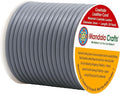 Mandala Crafts Round Genuine Gray Leather Cord by MandalaCrafts
