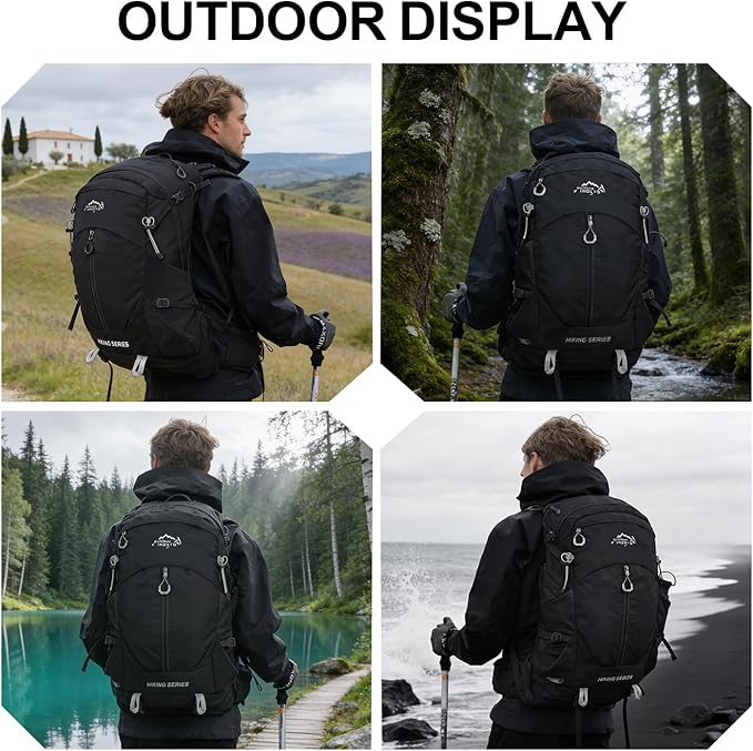 IX INOXTO Hiking Backpack, Camping Backpack, 30L Waterproof Hiking Daypack - Image 6
