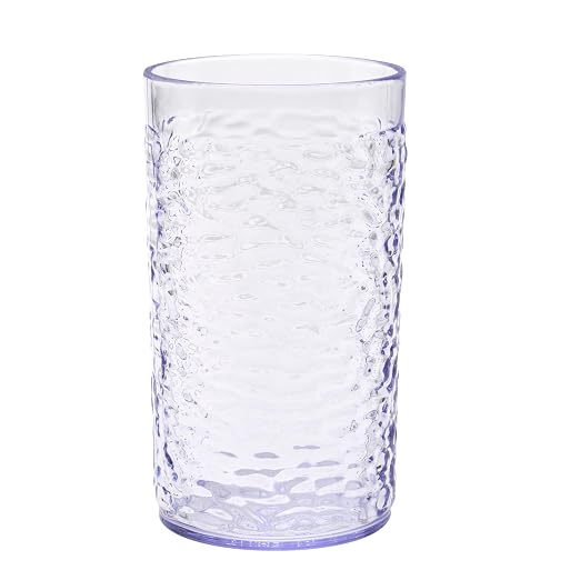 G.E.T. 3316-CL Heavy-Duty Shatterproof Plastic Pebbled Tumbler, 16 Ounce - Image 2