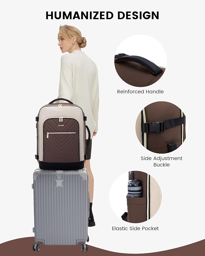 LOVEVOOK Large Travel Backpack for Women, TSA Carry on Backpack for Airplanes - Image 8