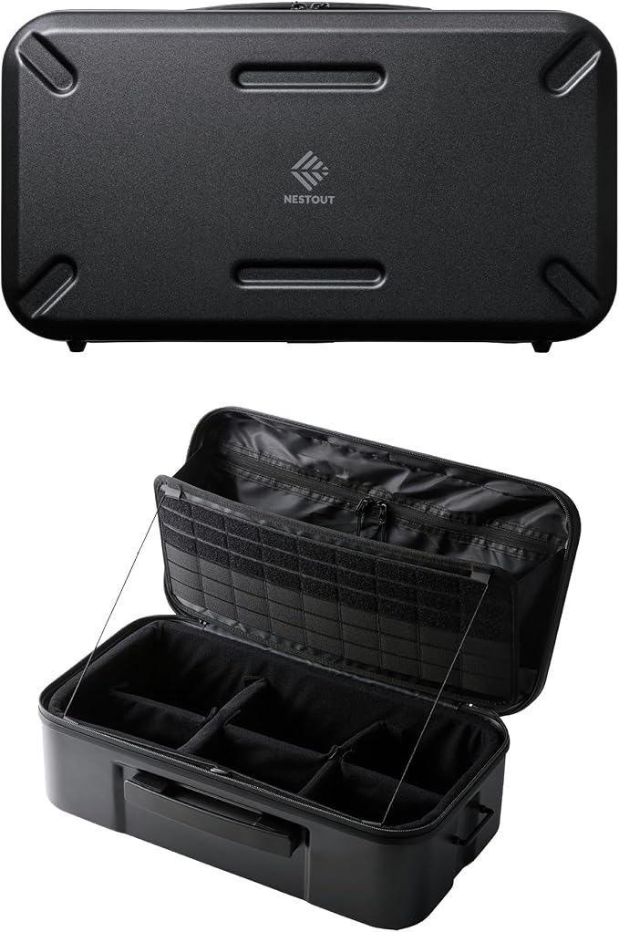 ELECOM NESTOUT Gear Storage Case, Lightweight Hard Shell Organizer, by ELECOM