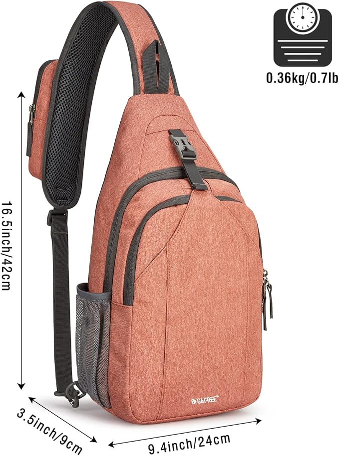 G4Free Sling Bag RFID Blocking Sling Backpack Crossbody Chest Bag Daypack - Image 4