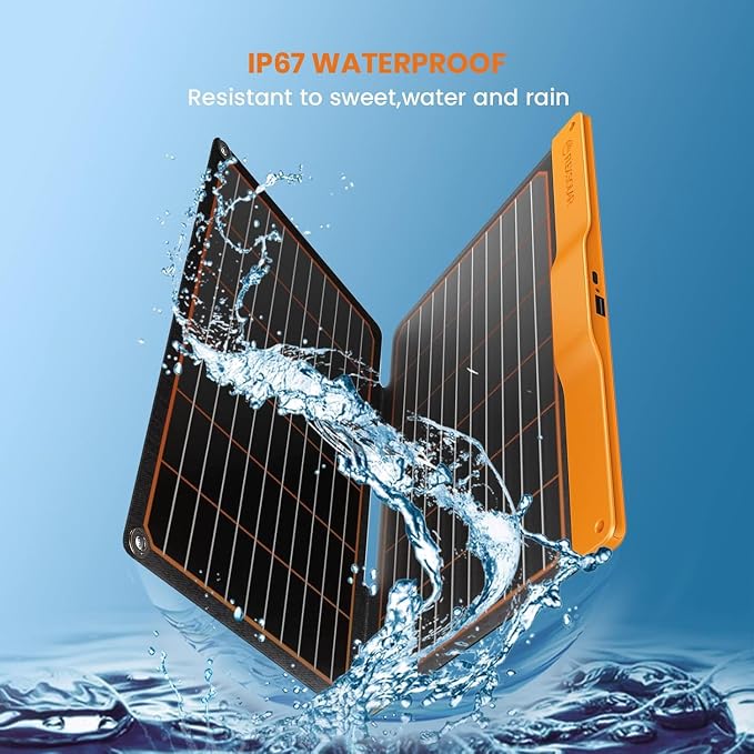 FlexSolar 20W Portable Solar Panel, High-Efficiency Monocrystalline PV Module - Image 8