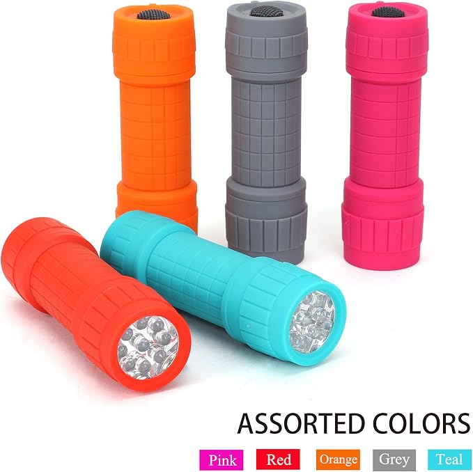 FASTPRO 10-Pack, 9-LED Mini Flashlight Set, AAA Batteries are Included and - Image 5