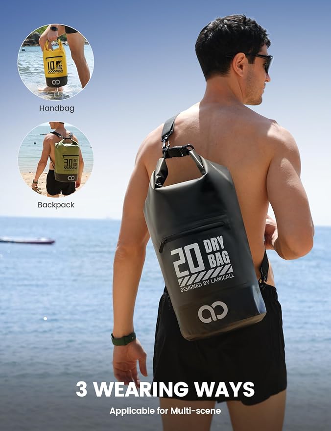 Lamicall Small Dry Bag, Waterproof Bag - 5L/10L/20L/30L/40L Water Proof Bag - Image 5