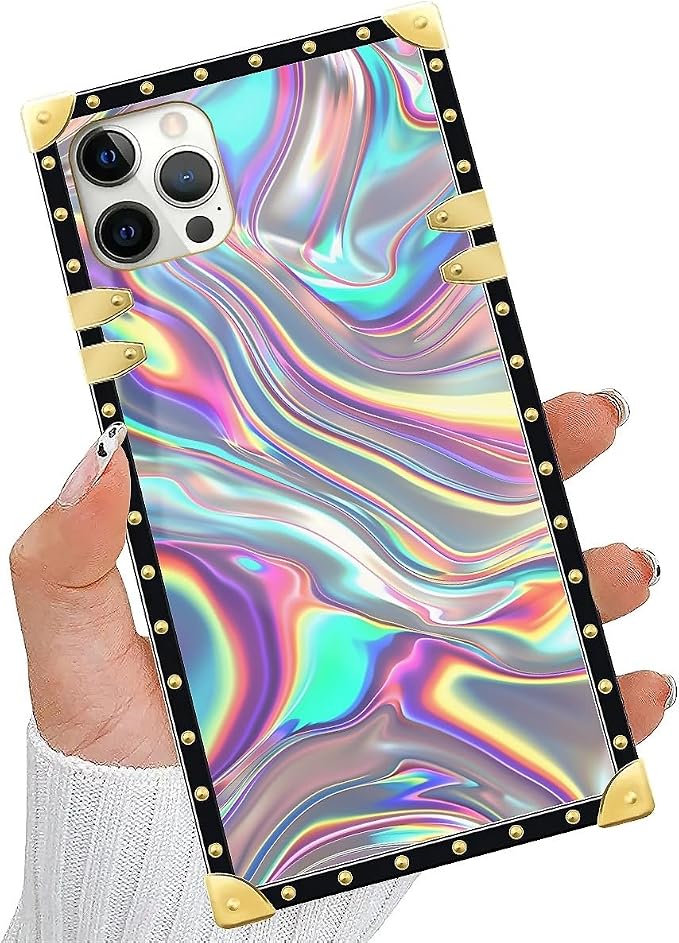 Compatible with iPhone 11 Pro Max Case, Holographic Abstract Iridescent - Image 5