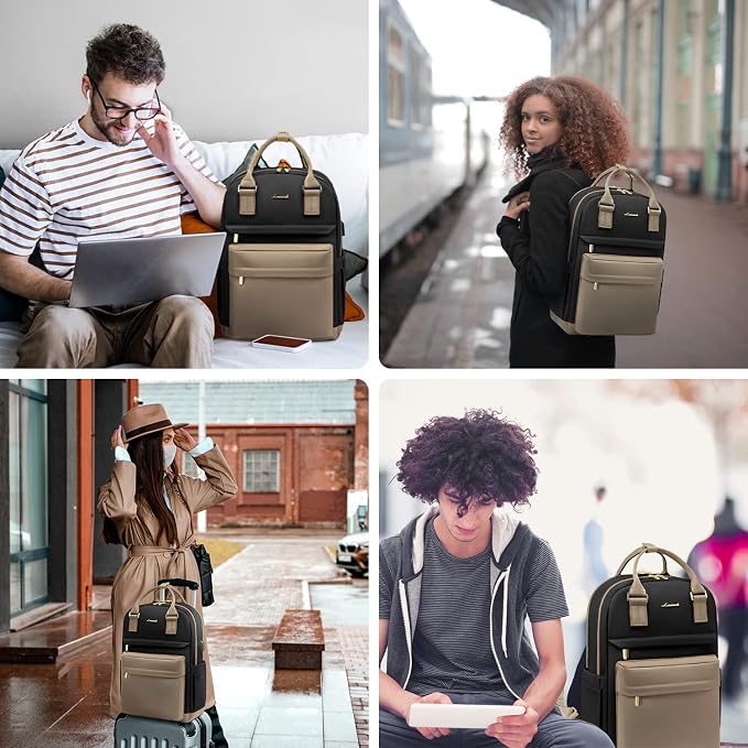 LOVEVOOK Laptop Backpack for Women Men 15.6 Inch Laptop Bag - Image 6