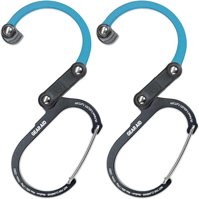 GEAR AID HEROCLIP 360° Swivel Carabiner Gear Clip and Hook by GEARAID