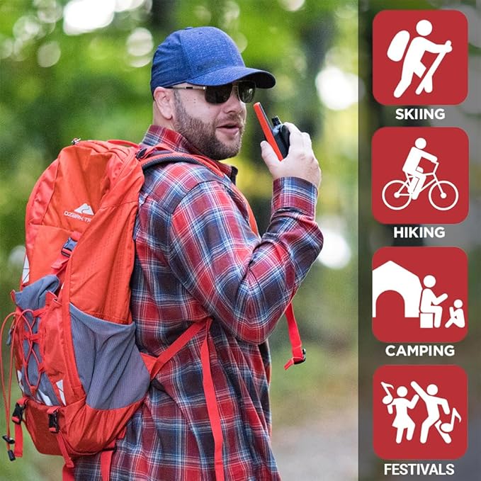 Motorola Solutions T210 Two-Way Radio Black W/Red Two-Pack - Image 6