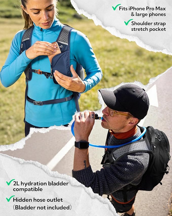 WATERFLY Small Lightweight Hiking Backpack: 20L Outdoor Daypack - Image 2