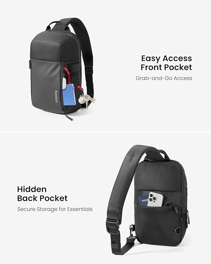 tomtoc 7L Sling Backpack Crossbody Bag - Image 4