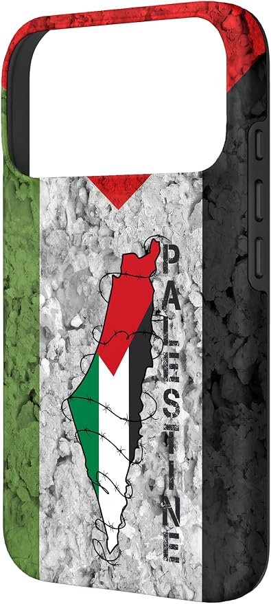 Kufiya Palestine Keffiyeh Flag, Palestinian Map Pattern Case - Image 2
