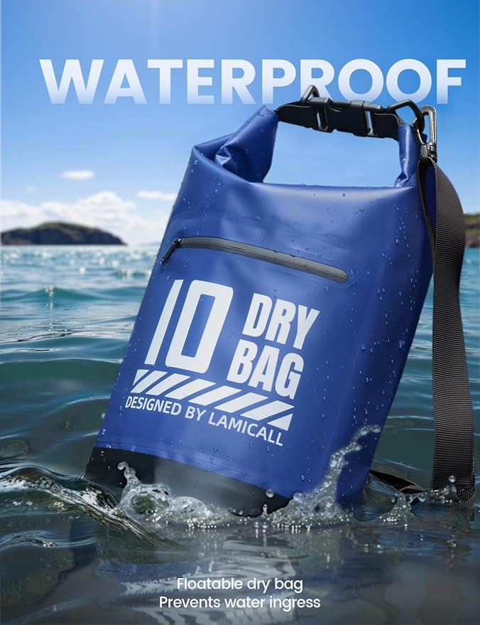 Lamicall Dry Bag Waterproof Backpack - 5L/10L/20L/30L/40L Large Water Proof Bag - Image 3