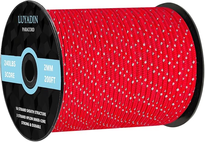 Reflective Paracord 240lb by LUYADIN