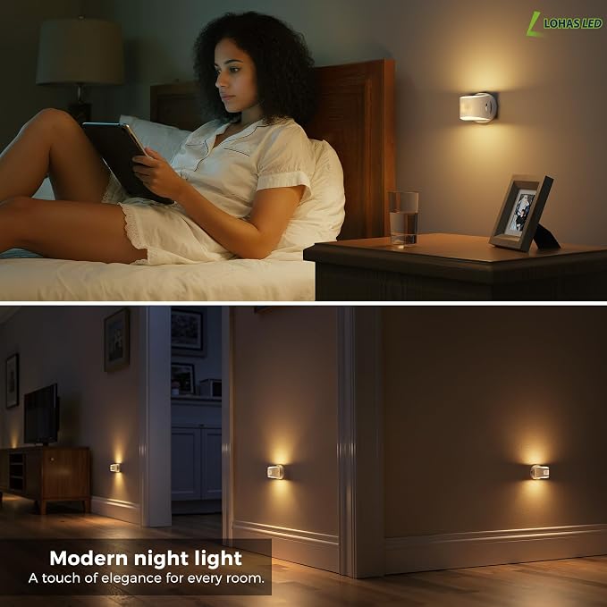 L LOHAS LED Motion Sensor Night Light, Rechargeable Stair Lights Indoor - Image 7
